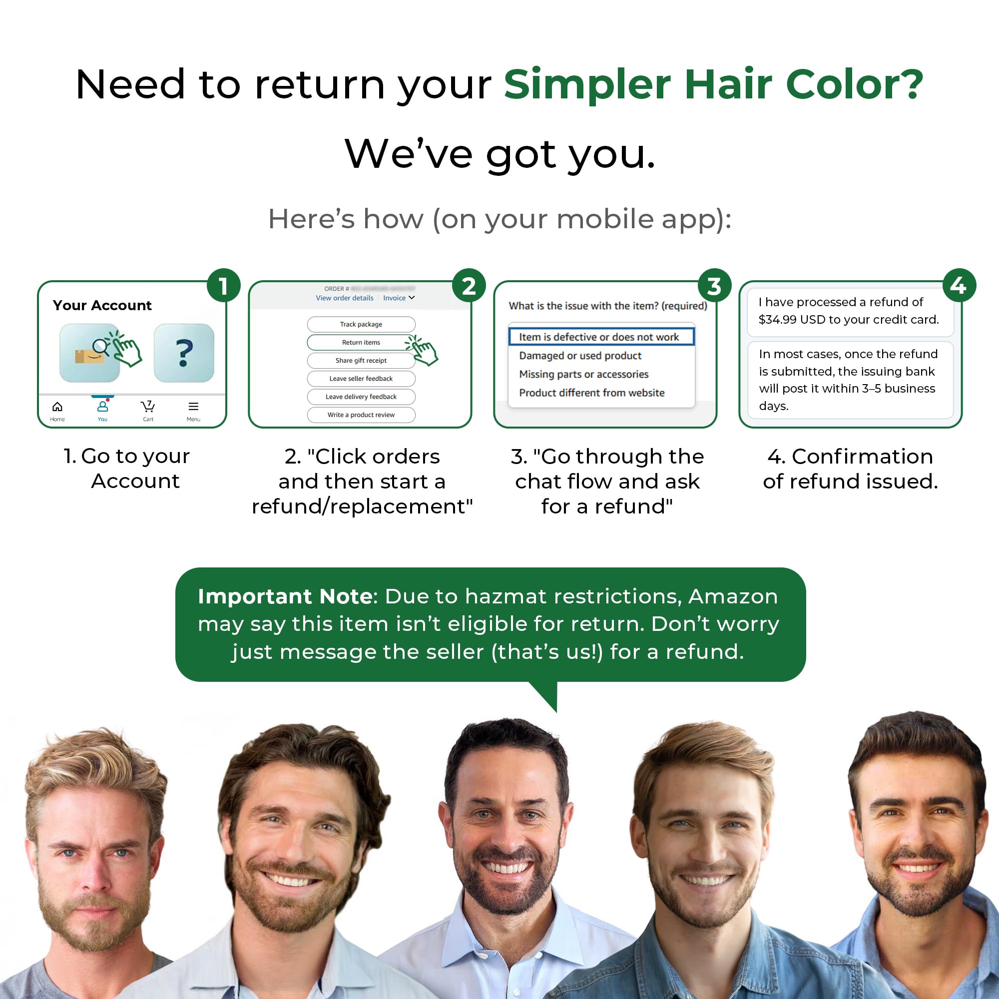 Kit de Coloración para Hombres Simpler Hair para Cobertura - Imagen 9