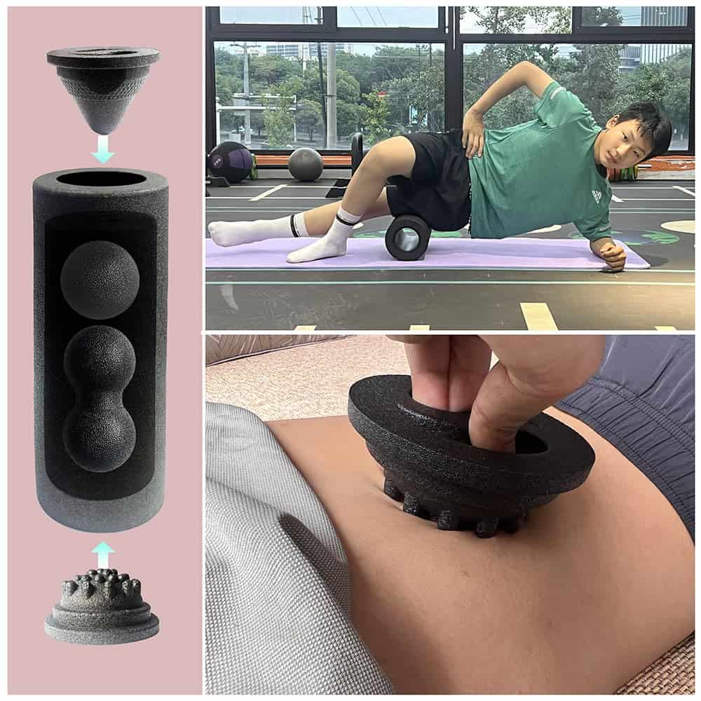 Set de Rodillo de Espuma, Rodillo de Yoga, Rodillo Corporal