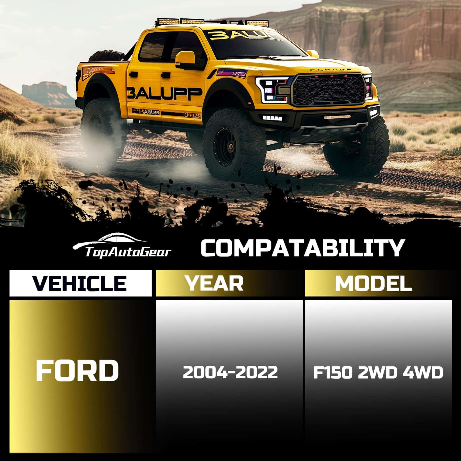 Kits de Nivelación de 2.5 pulgadas para F150 2004-2023, - Imagen 3