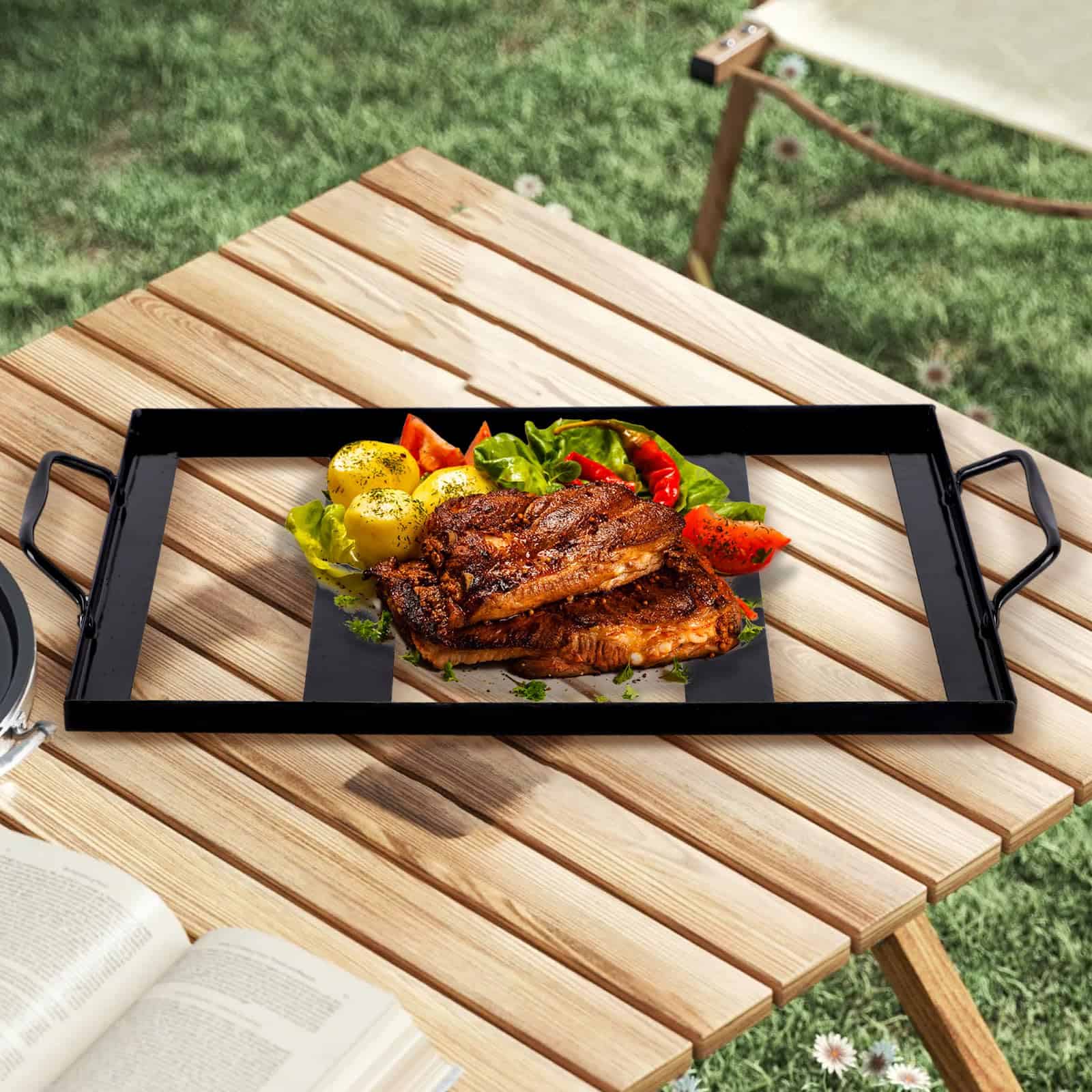 Soporte para Bloque de Sal del Himalaya con Asas, Bandeja - Imagen 4