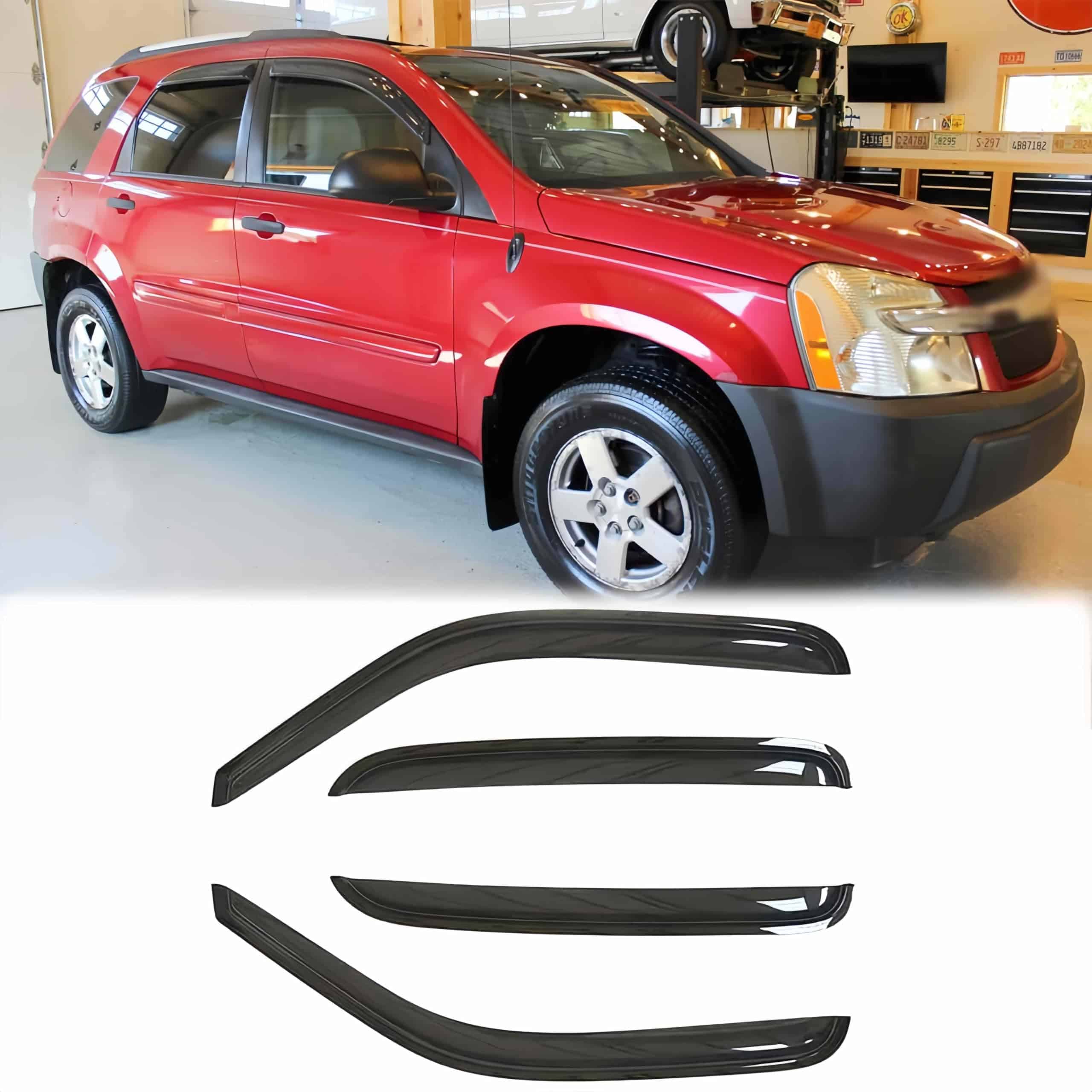 Deflector de viento para ventana lateral a -Dark Smoke