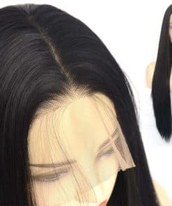 Pelucas de Encaje Frontal Recto Largo BLUPLE #1b Negro