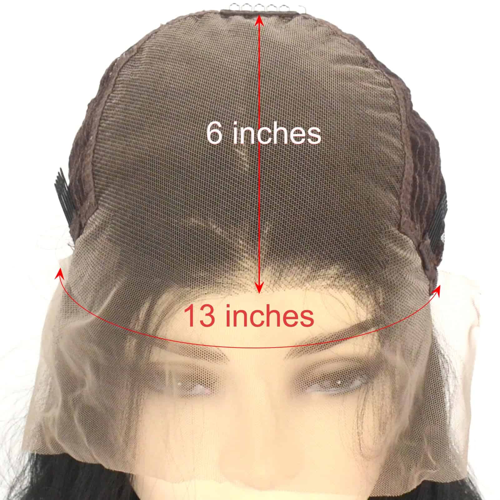 Pelucas de Encaje Frontal Recto Largo BLUPLE #1b Negro - Imagen 4