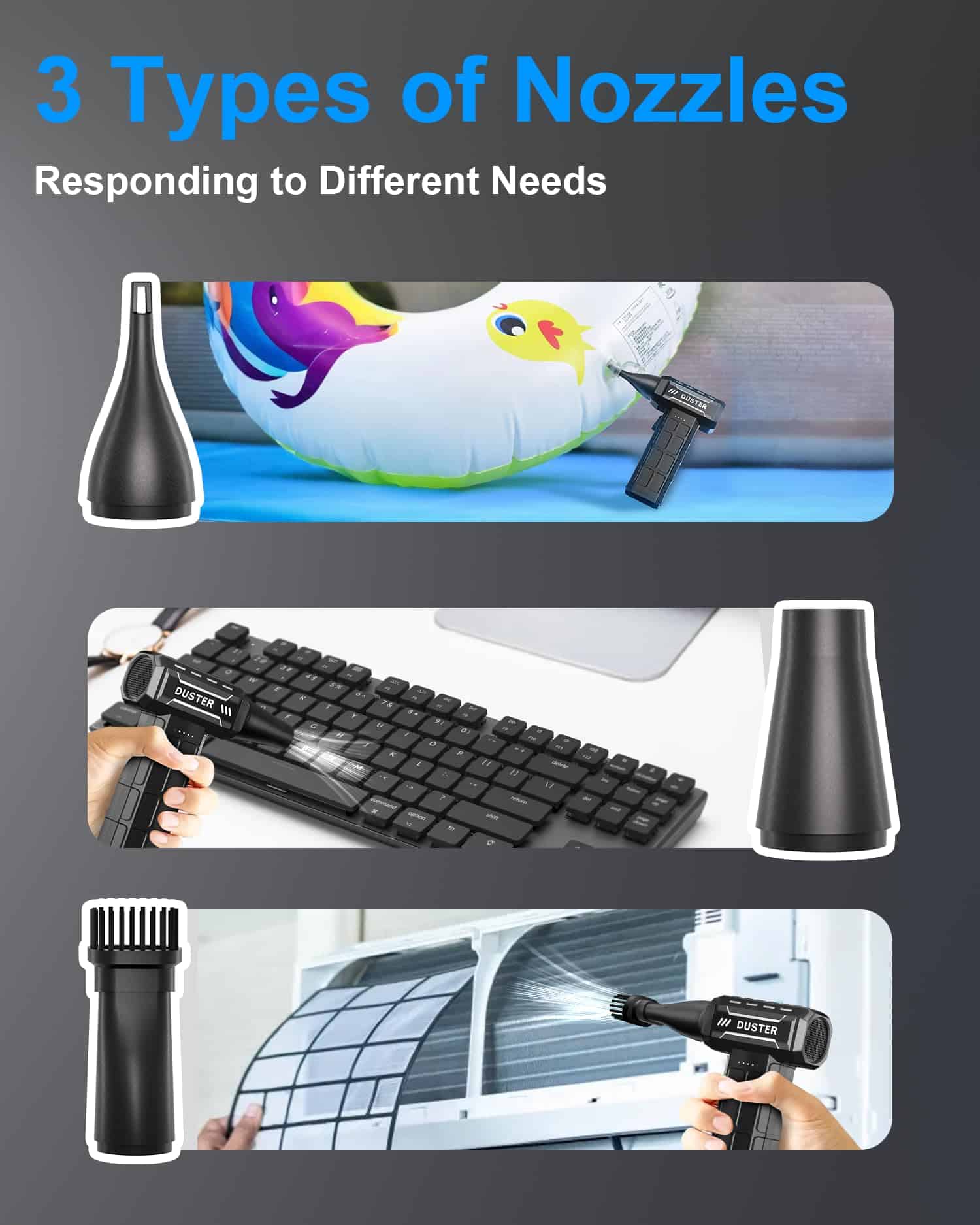 Limpiador de aire comprimido EOUMJE-150,000RPM Limpiador - Imagen 4