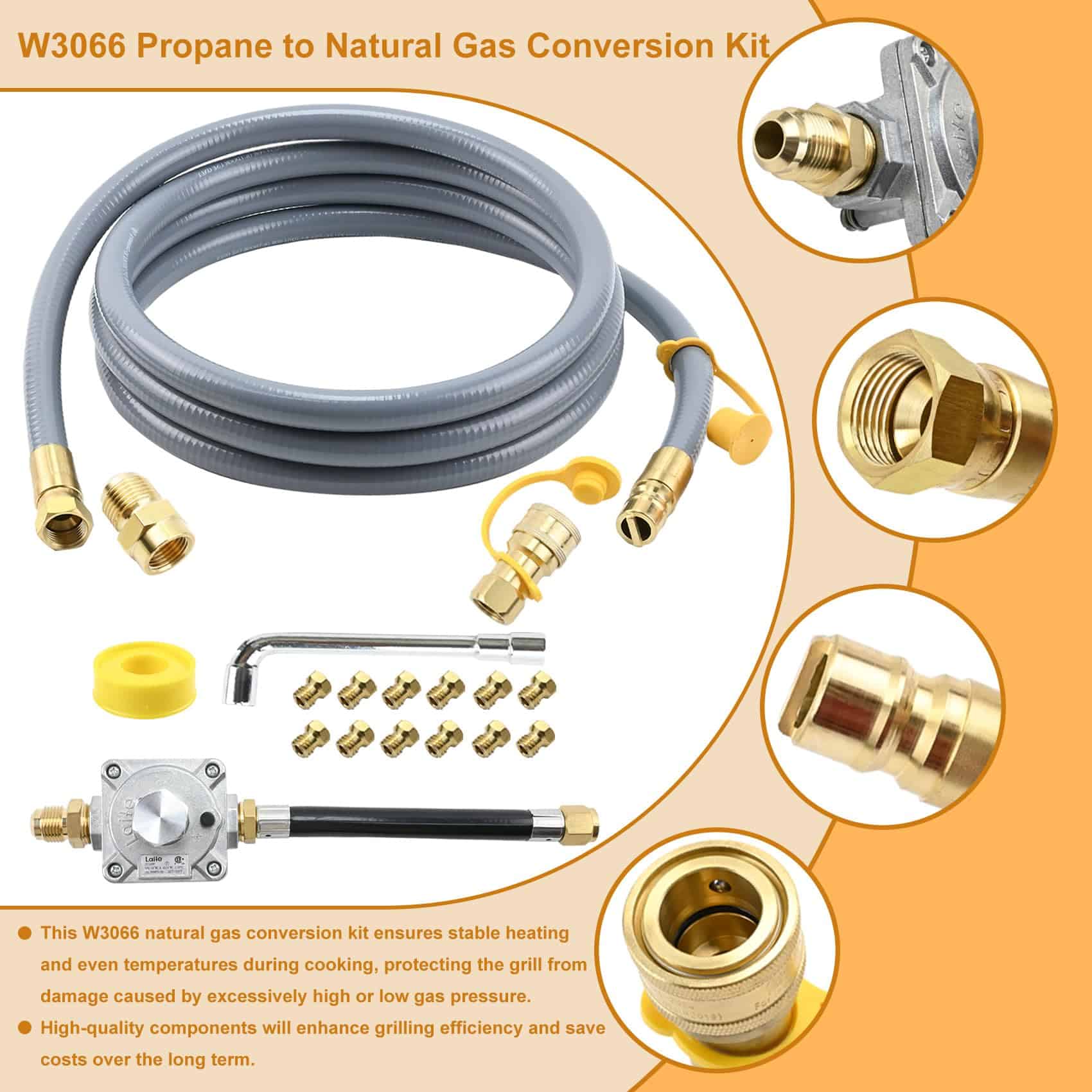 Kit de conversión de propano a gas natural para parrilla - Imagen 5