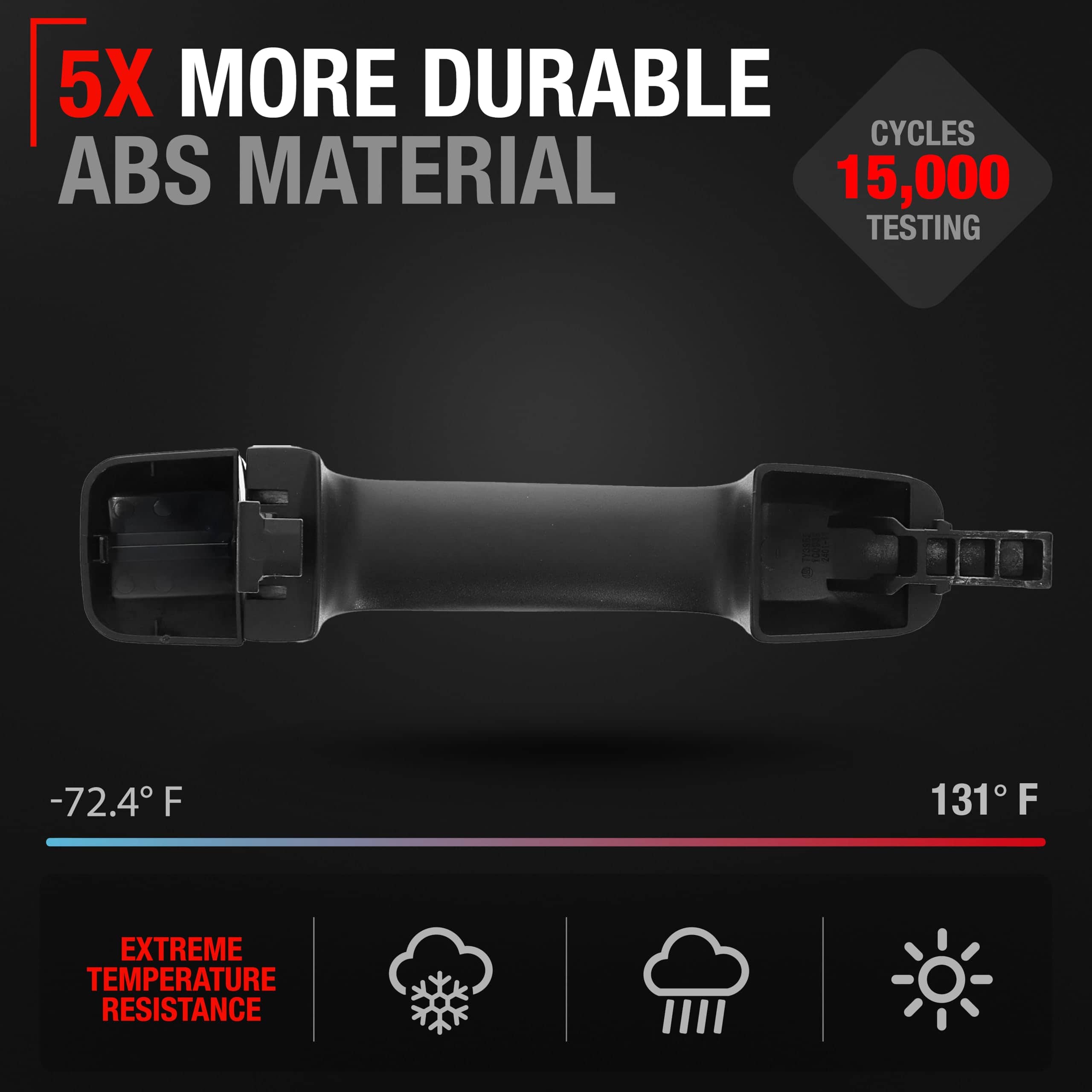 Manija de puerta delantera / trasera exterior del pasajero - Imagen 3