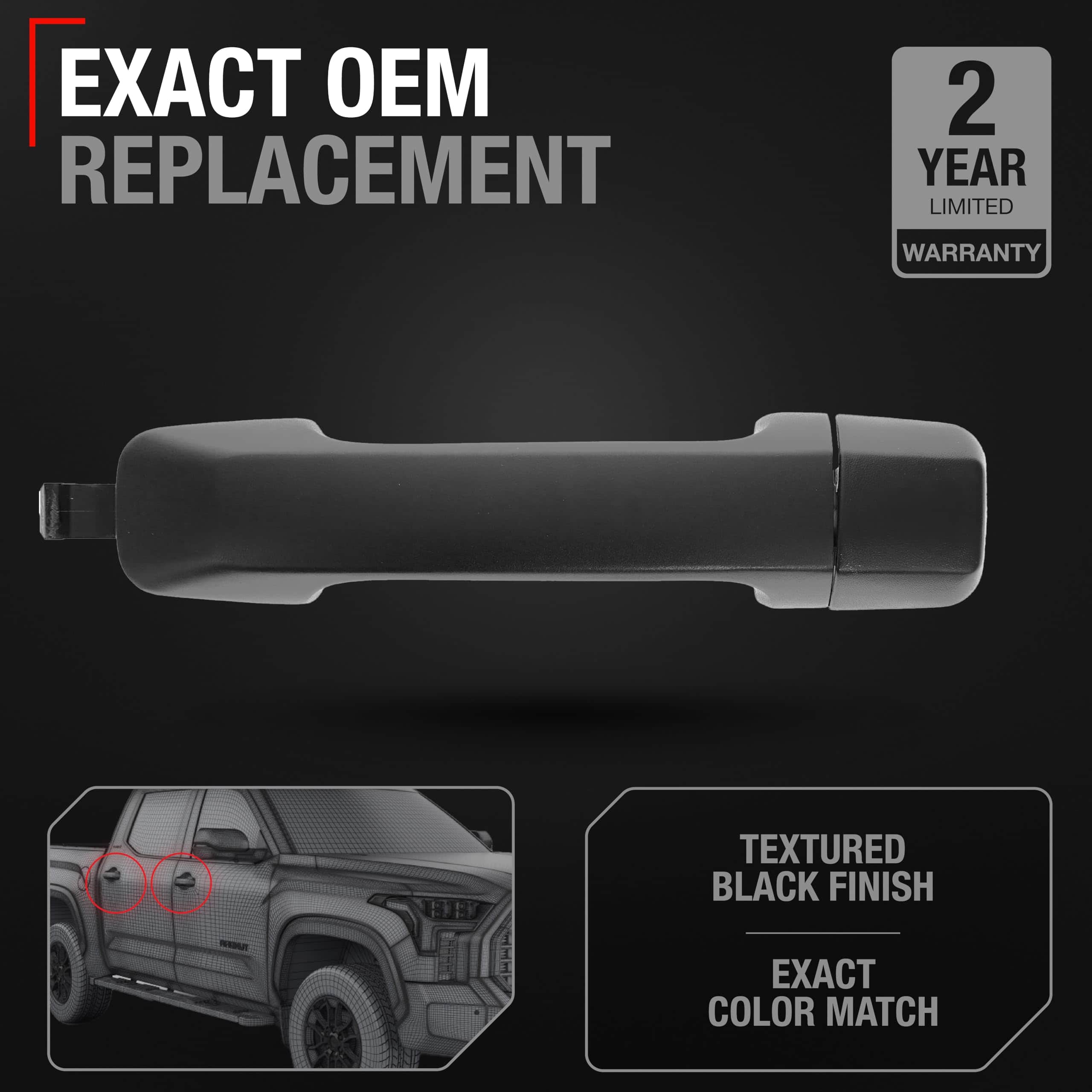 Manija de puerta delantera / trasera exterior del pasajero - Imagen 5