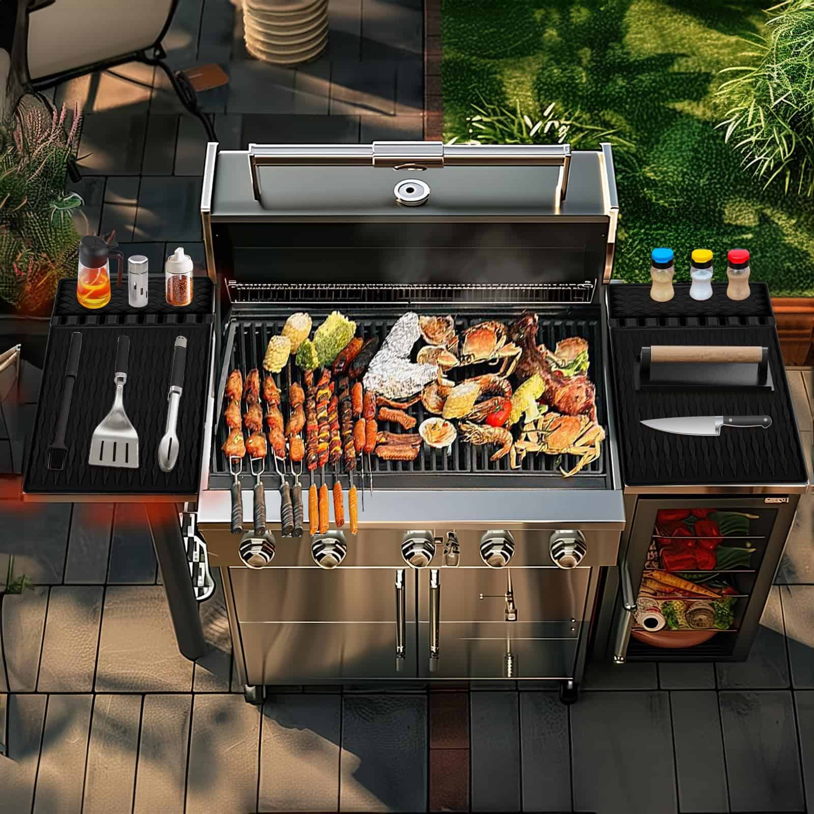 Tapete de Utensilios de Silicona para Parrilla Blackstone, - Imagen 3