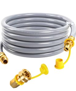Manguera de gas natural de 20 pies con conexión rápida de