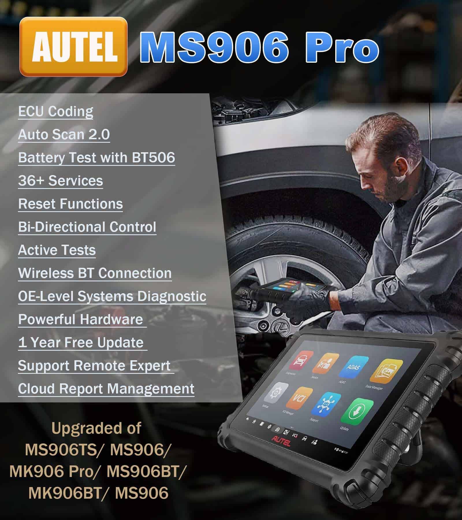 Escáner Autel MaxiSys MS906Pro Igual a MS906 Nivel Superior - Imagen 3