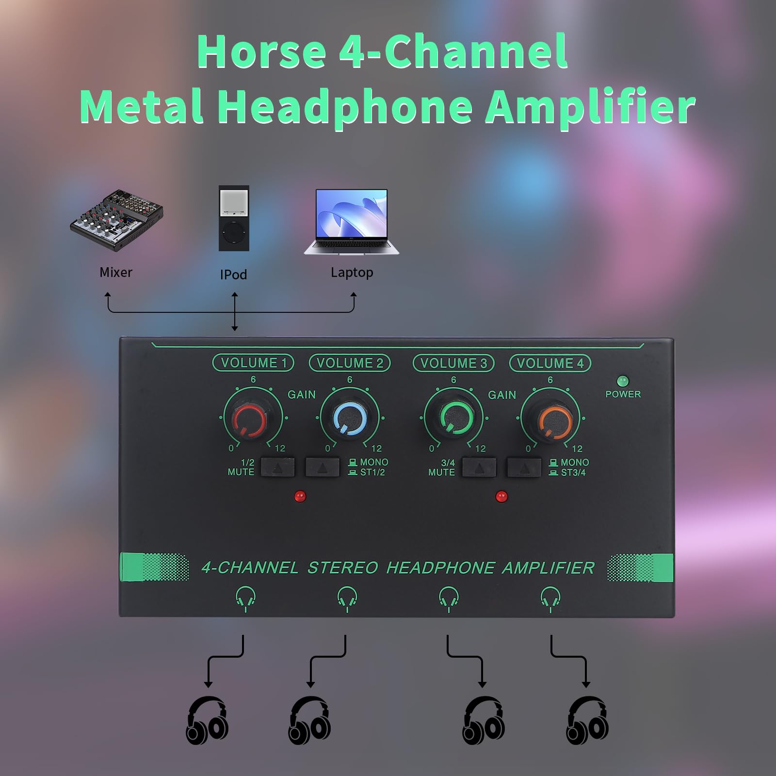 Amplificador de Auriculares Horse Headphone Amp, - Imagen 5