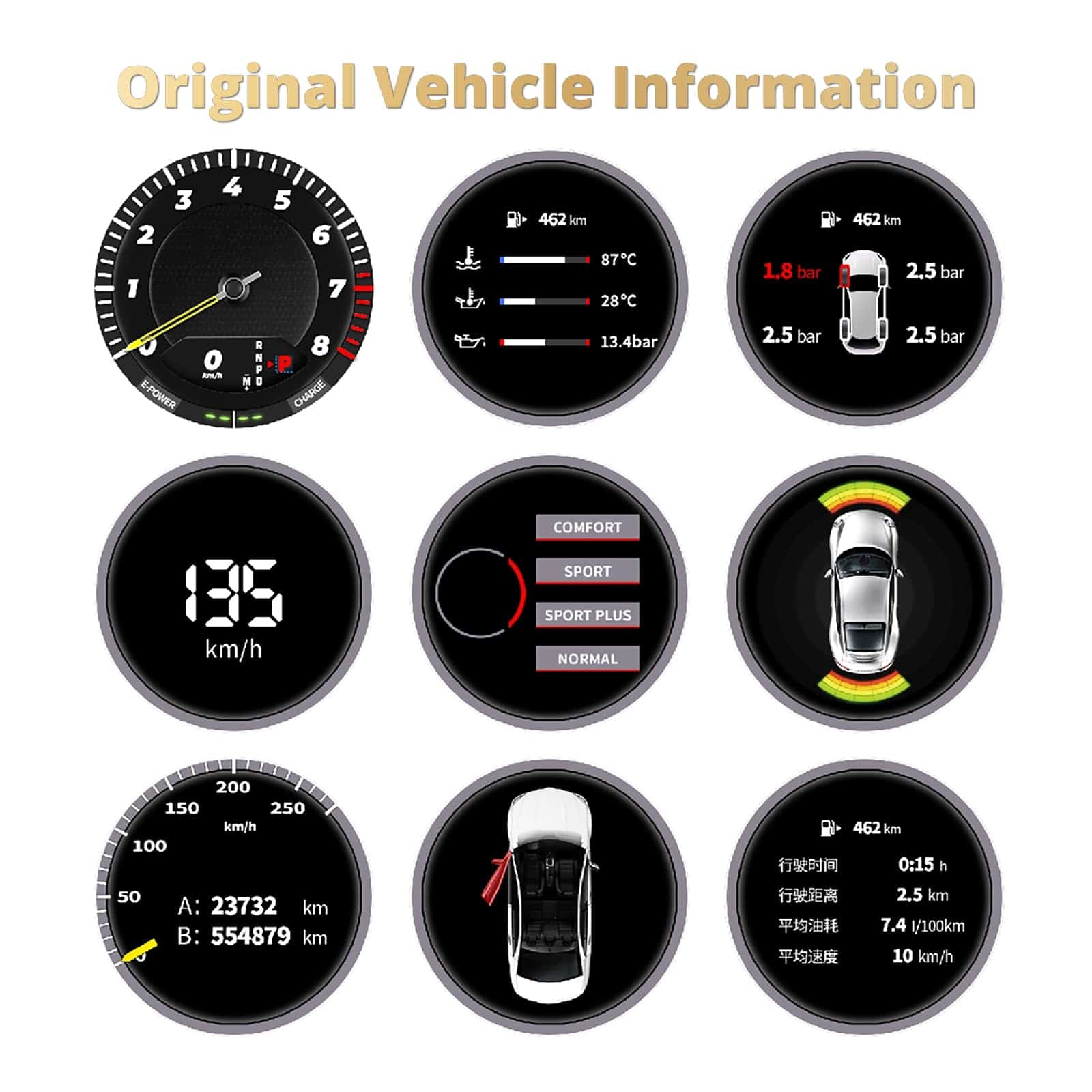 Cronómetro Deportivo para Cayenne 958 Compatible con PCM - Imagen 3