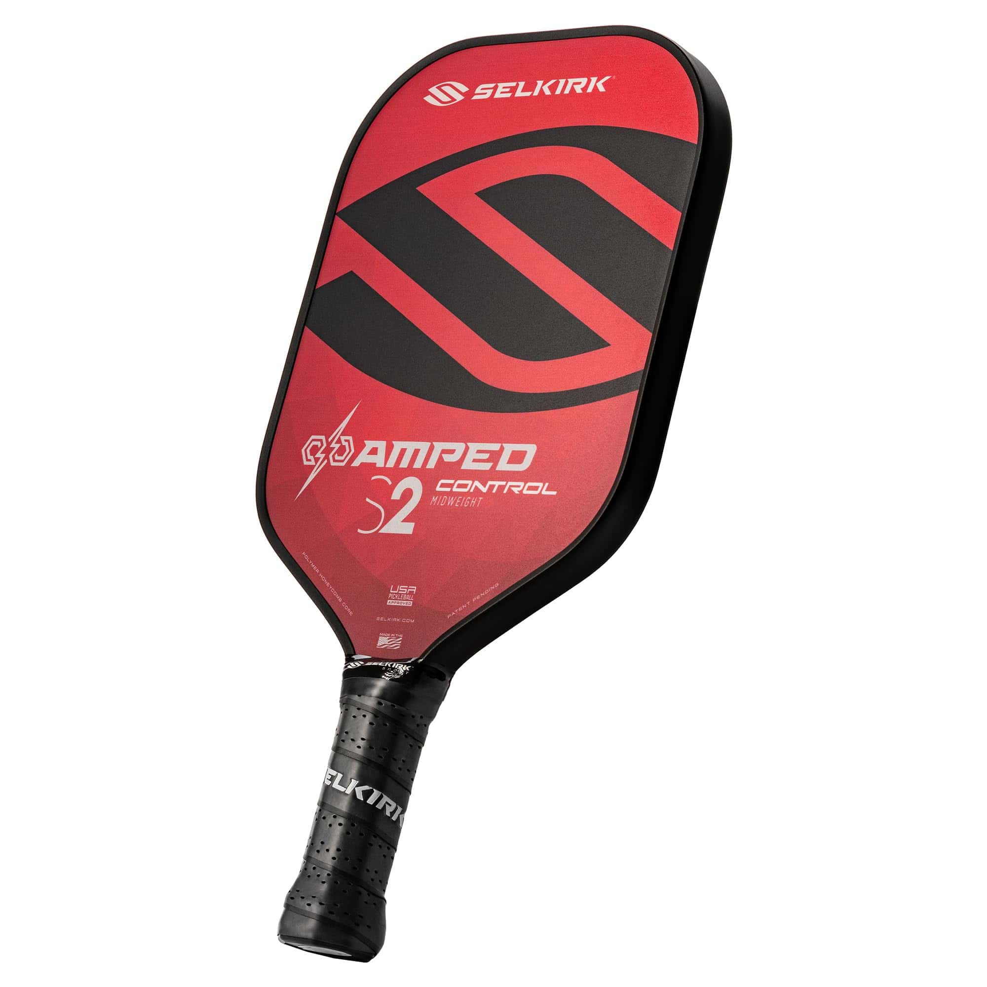 Pala de Pickleball Selkirk Sport Amped Control -Rojo