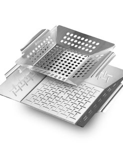 Cestas de Parrilla para Parrilla Exterior 2 Pack, Cesta de