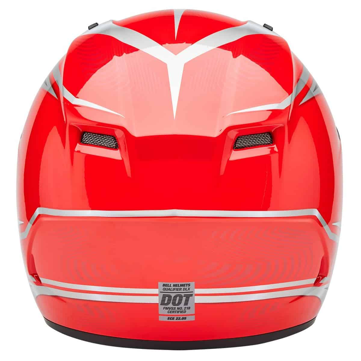 Casco de motocicleta de cara completa -Rojo/Plata - Imagen 6