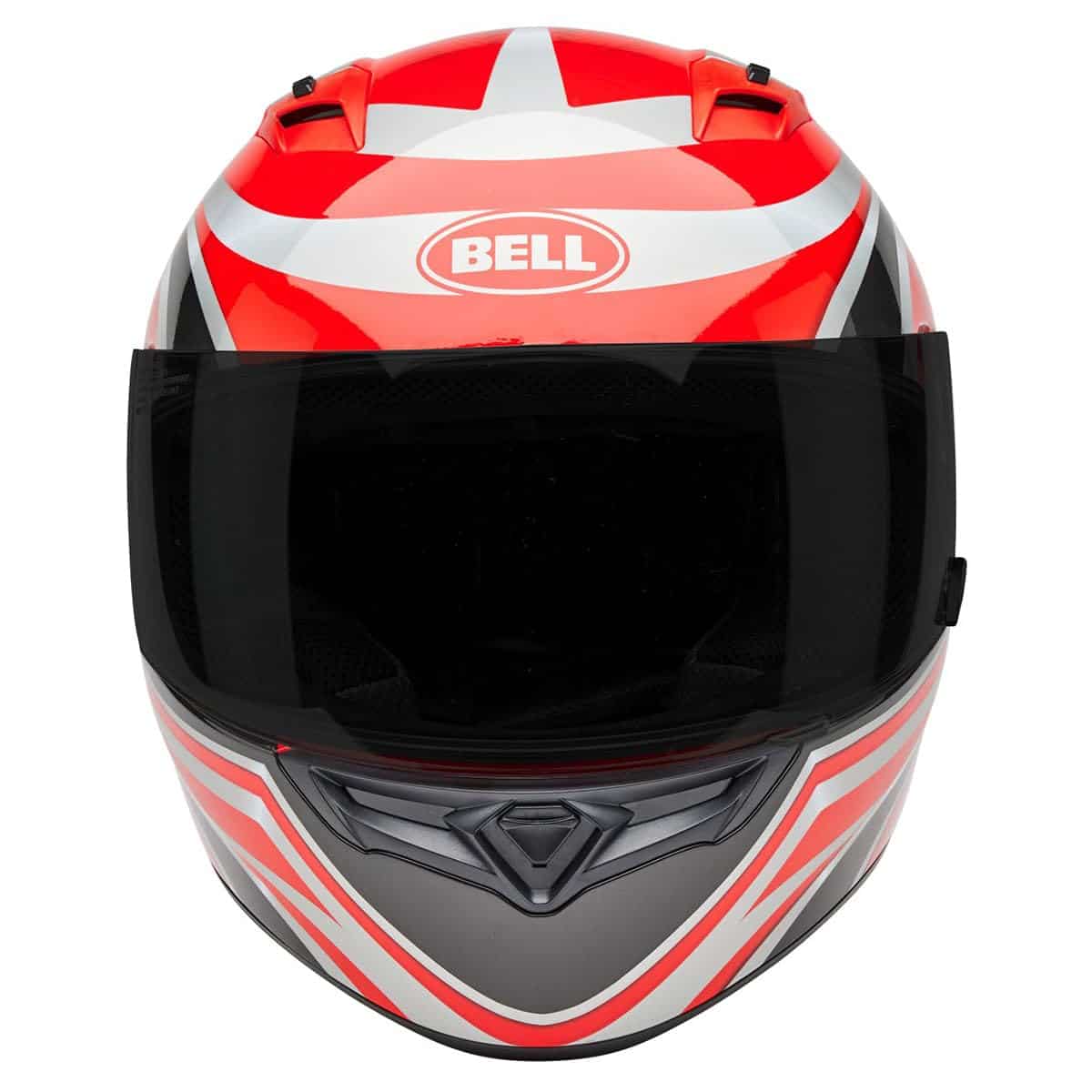 Casco de motocicleta de cara completa -Rojo/Plata - Imagen 3