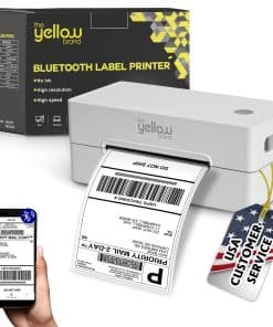 Impresora de Etiquetas, Impresora Térmica Bluetooth de 4x6,