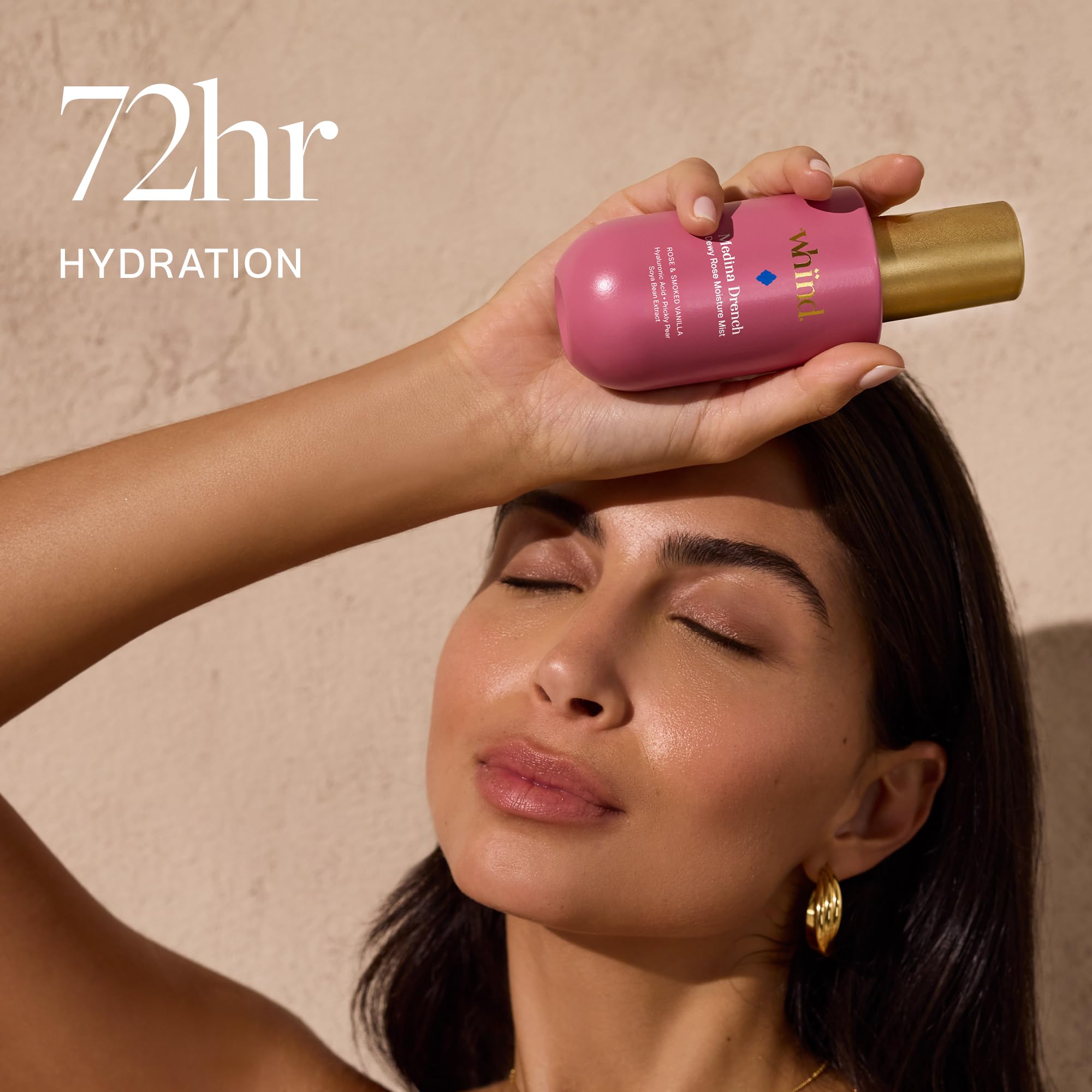 WHIND Medina Drench Dewy Rose Body Mist - Spray Hidratante - Imagen 3