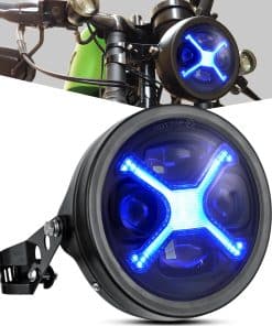 Faro LED para Motocicleta 5-3/4 5.75" con Cubierta de