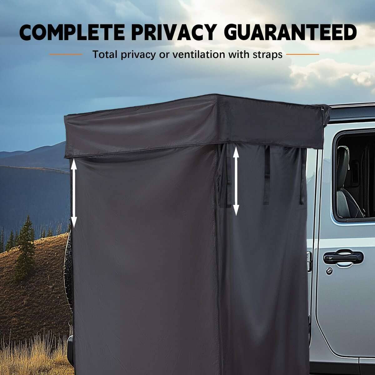 Toldo de Ducha para Rack de Techo, Refugio de Privacidad - Imagen 5