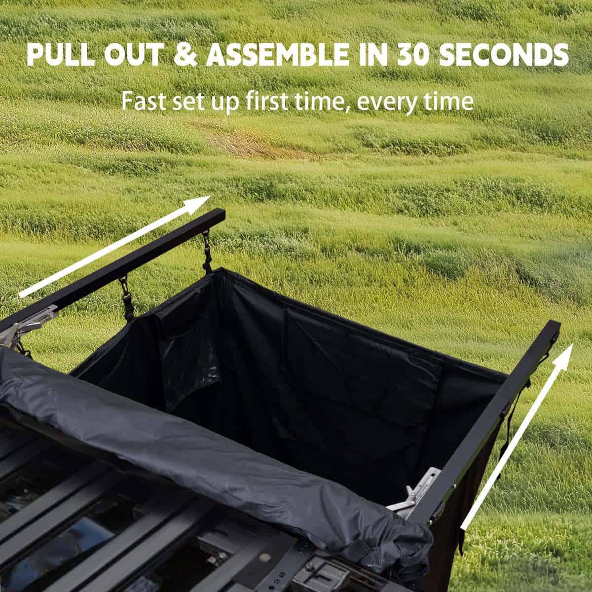 Toldo de Ducha para Rack de Techo, Refugio de Privacidad - Imagen 7