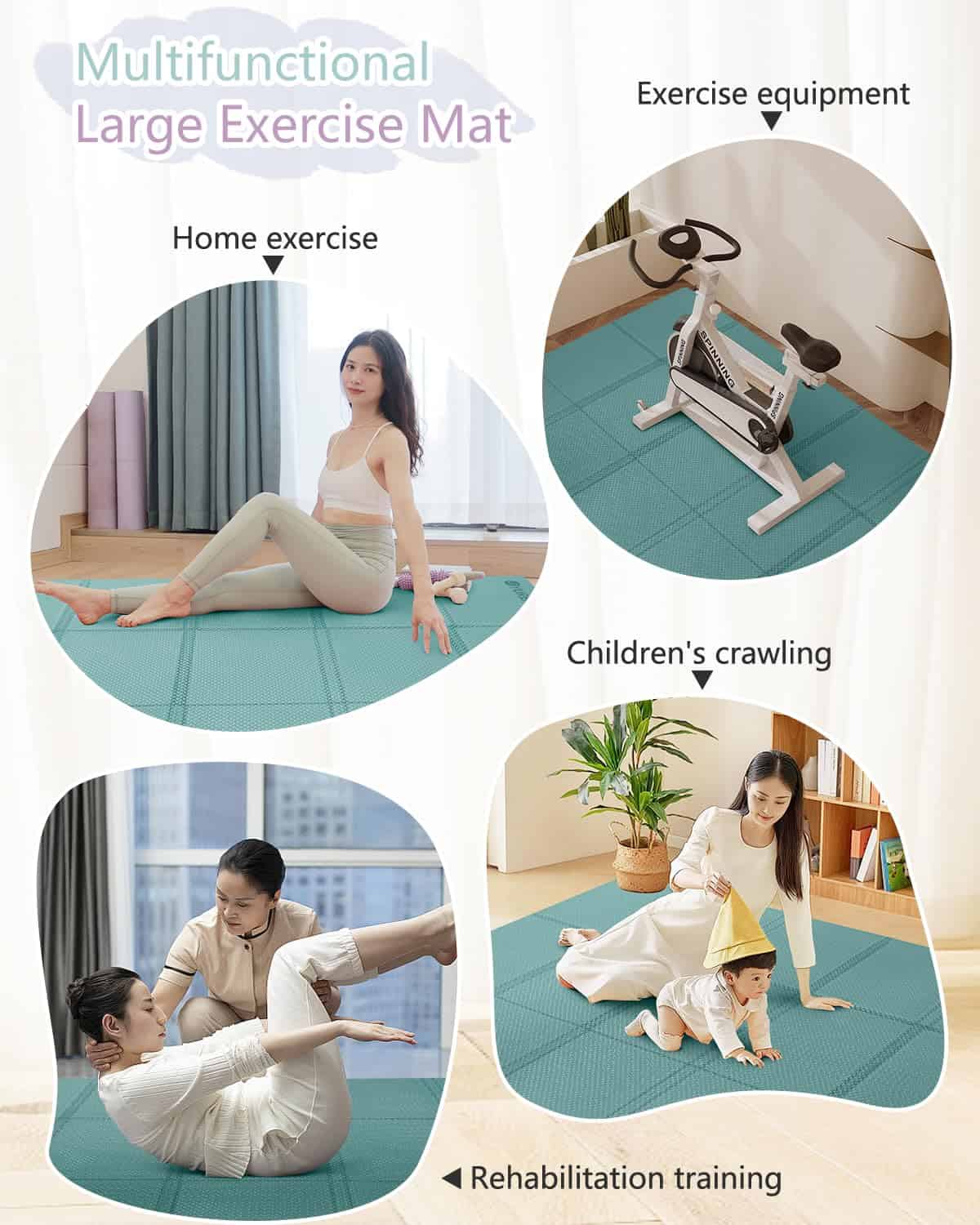 Tapete de Yoga RYTMAT Grueso 10mm Plegable Tapete de - Imagen 7