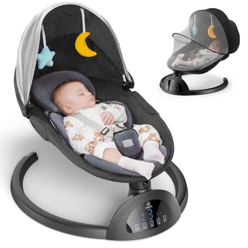 Columpio Eléctrico para Bebés de Infantes a Niños, Columpio