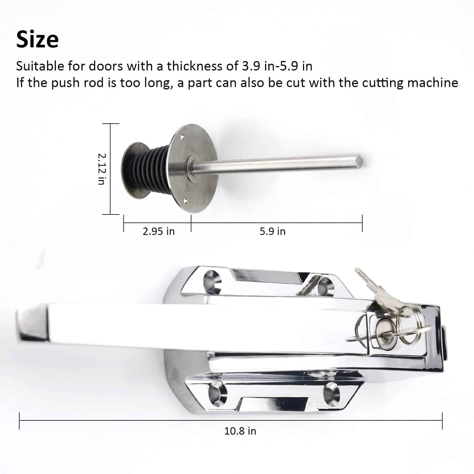 Manija de Puerta para Nevera - Kit de pestillos para manija - Imagen 7