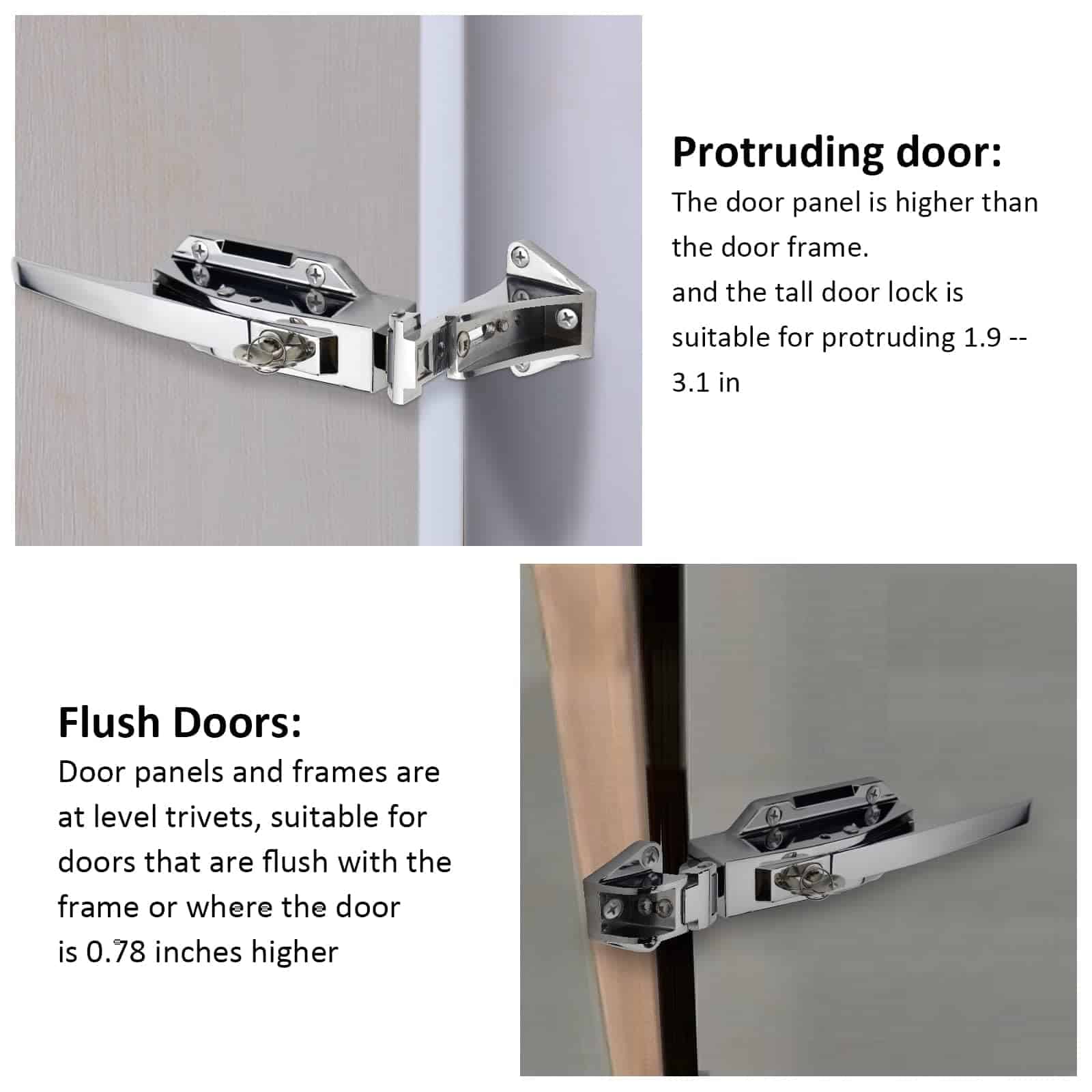 Manija de Puerta para Nevera - Kit de pestillos para manija - Imagen 3