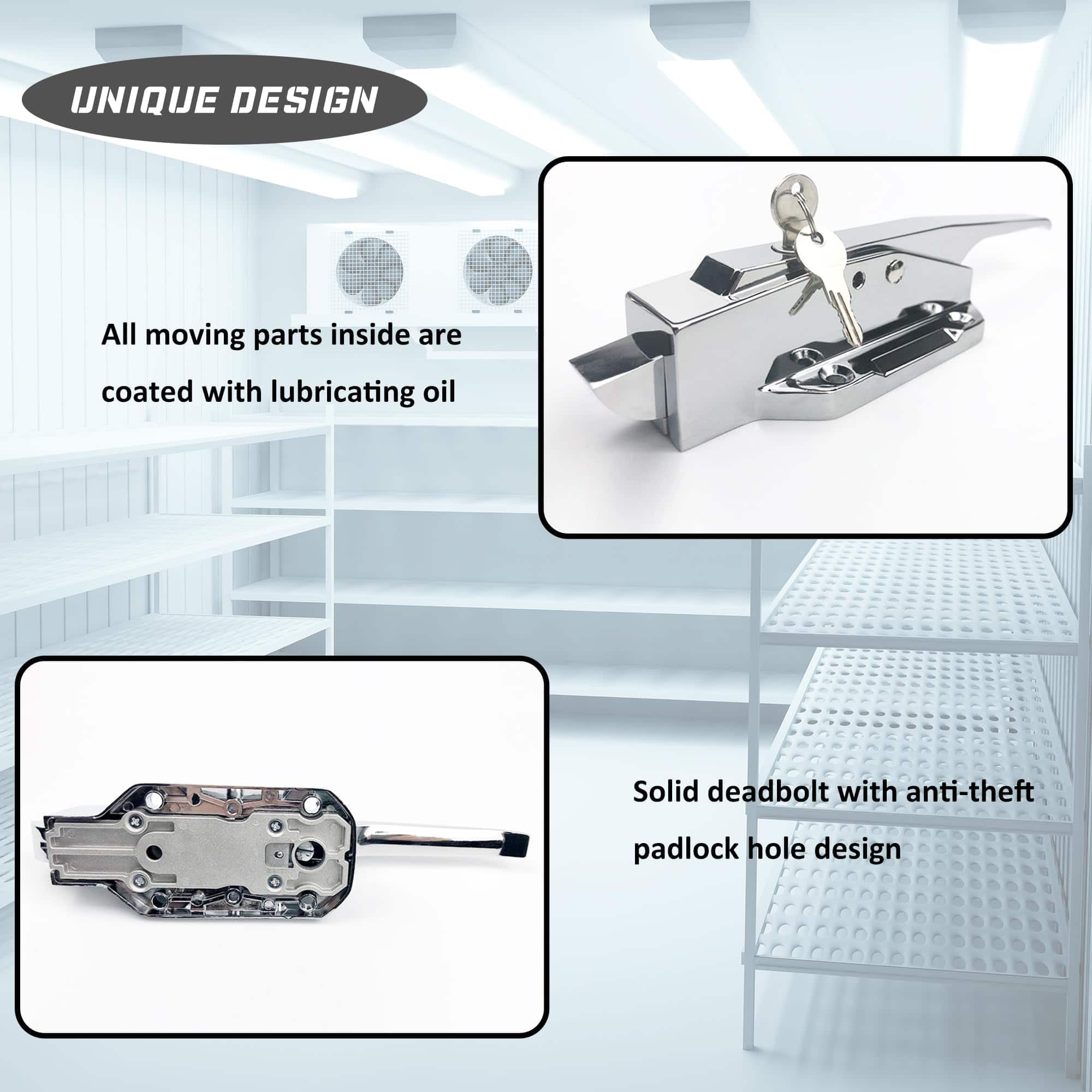 Manija de Puerta para Nevera - Kit de pestillos para manija - Imagen 4