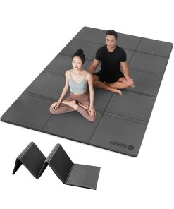 Tapete de yoga RYTMAT grueso de 10 mm plegable, tapete de