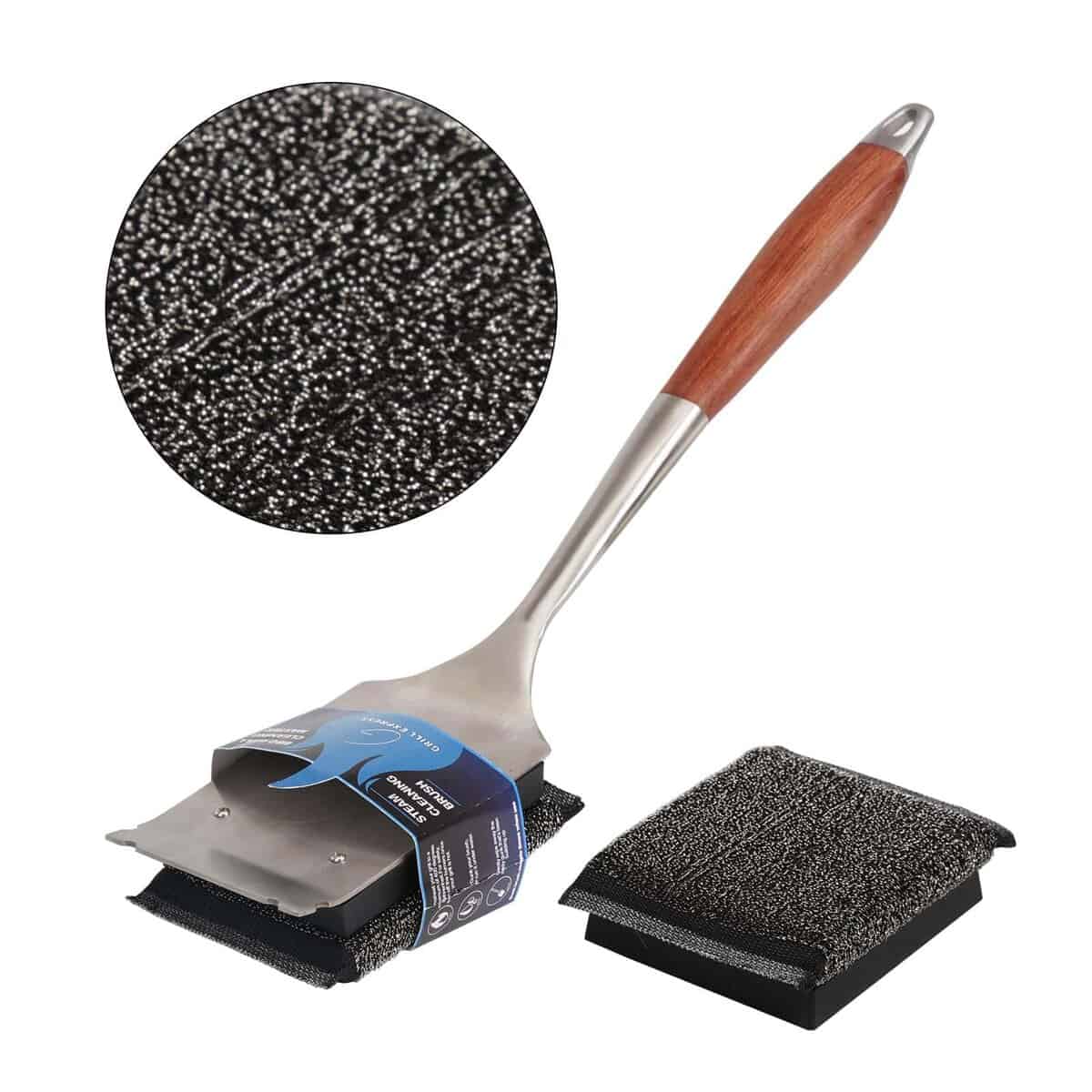 Cepillo de parrilla a vapor Grill Express sin cerdas con