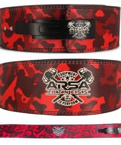 Cinturón de Levantamiento de Pesas de -Rojo Camo