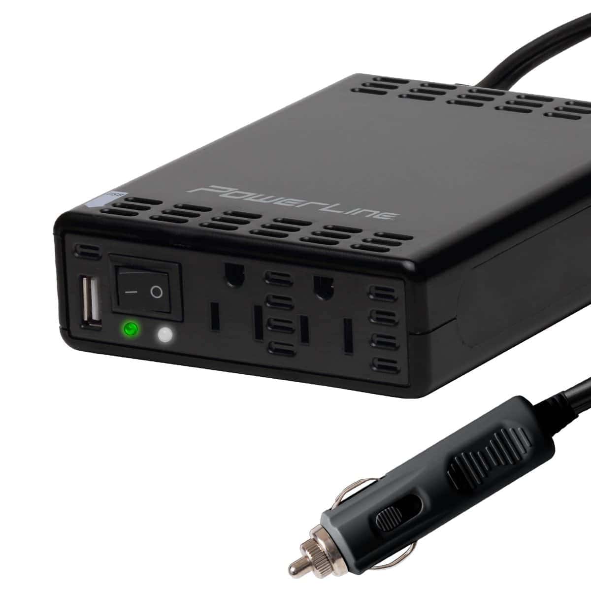 Inversor de Coche PowerLine de 200 Vatios con Puerto de