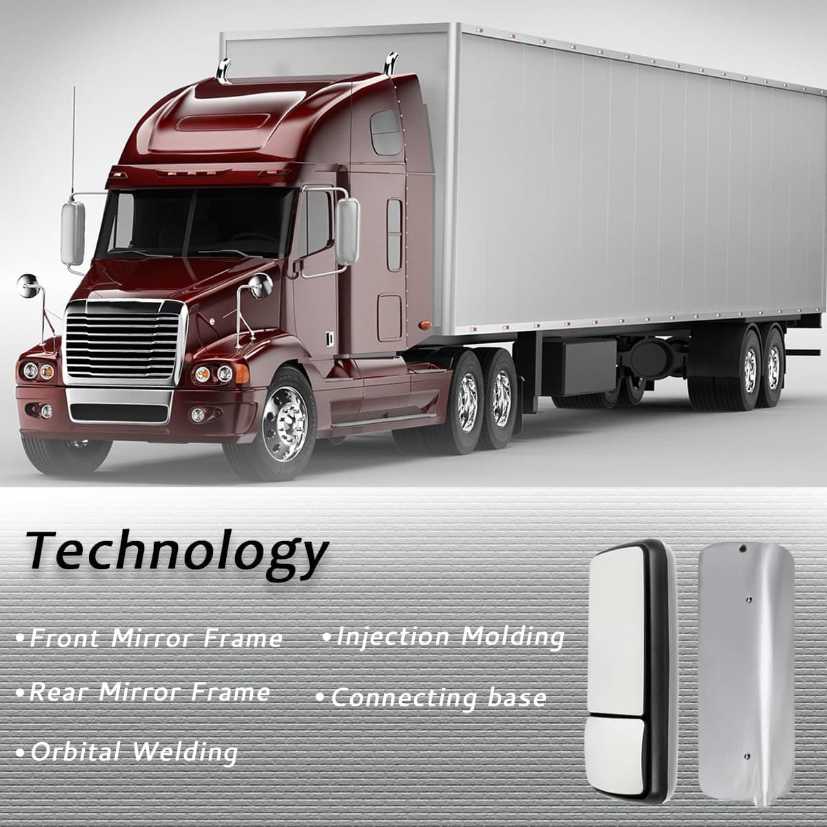 Espejo Lateral Izquierdo Compatible con Freightliner - Imagen 6