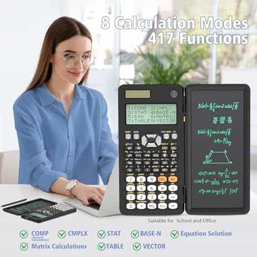 Calculadora Científica Recargable -Negro - Imagen 5