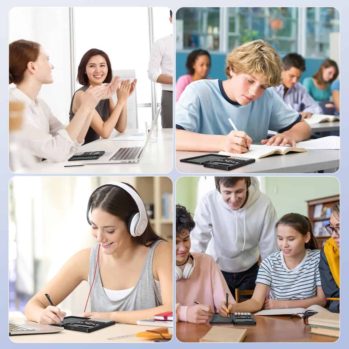 Calculadora Científica Recargable -Negro - Imagen 7