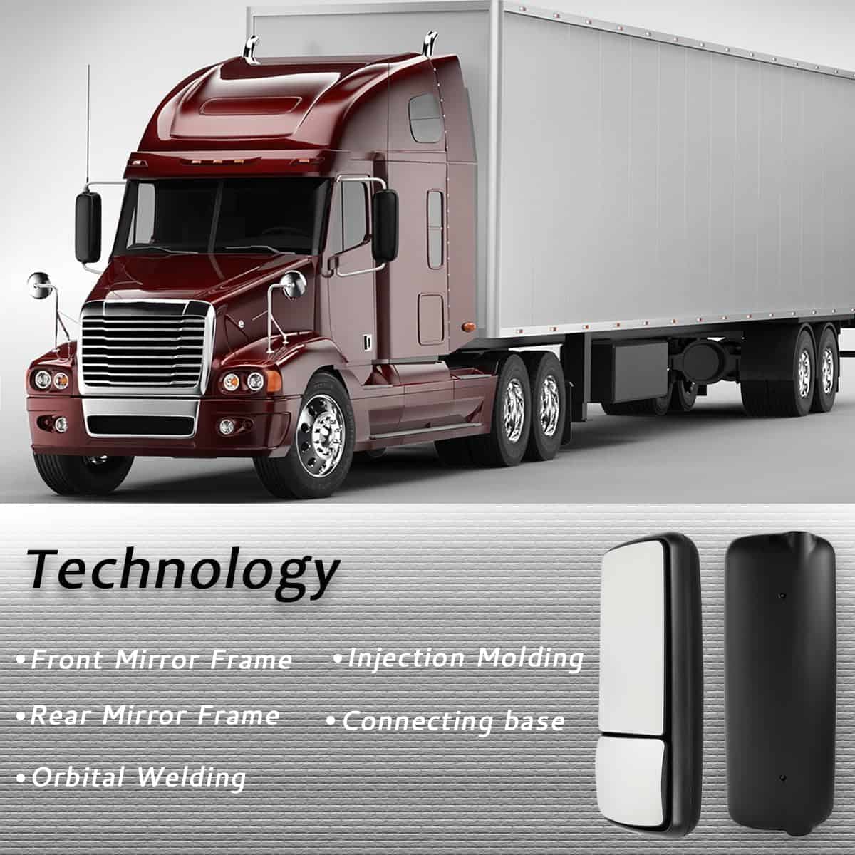 Espejo lateral izquierdo compatible con Freightliner - Imagen 6