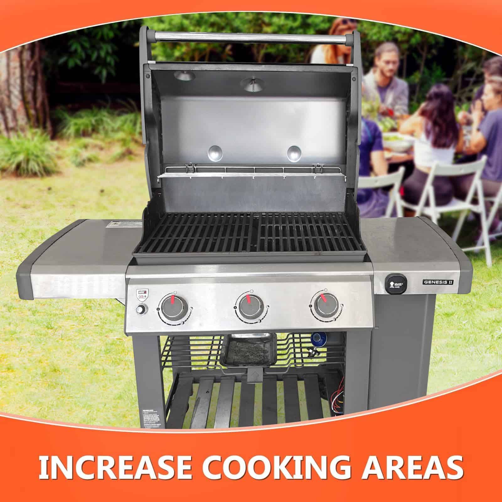Parrilla Calentadora de Acero Inoxidable 304 para Weber - Imagen 7
