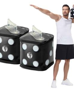 DEIRIS Travel Dumbbells, Juego de Mancuernas Rellenas de