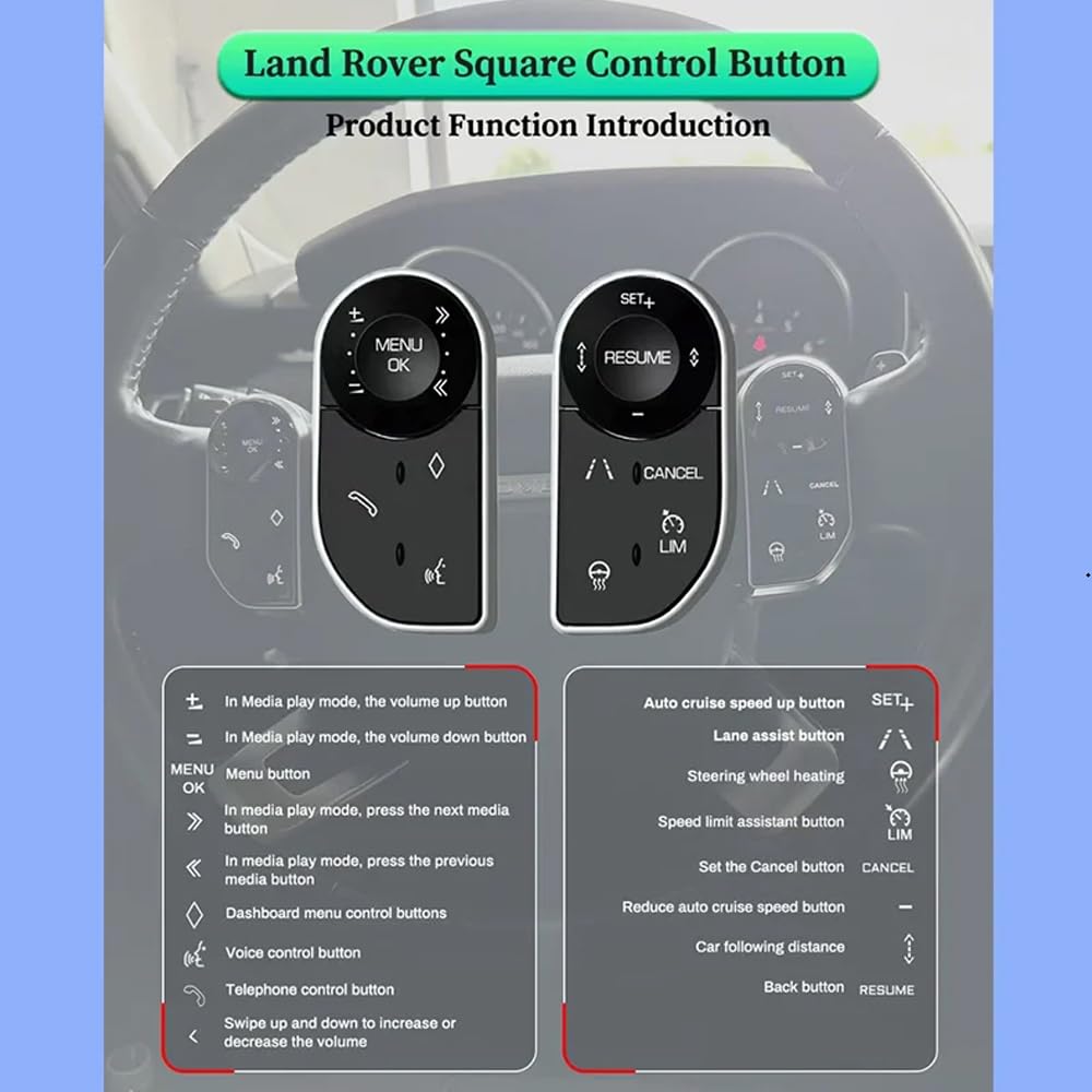 Botones de volante de coche para Range Rover Vogue L405 - Imagen 4