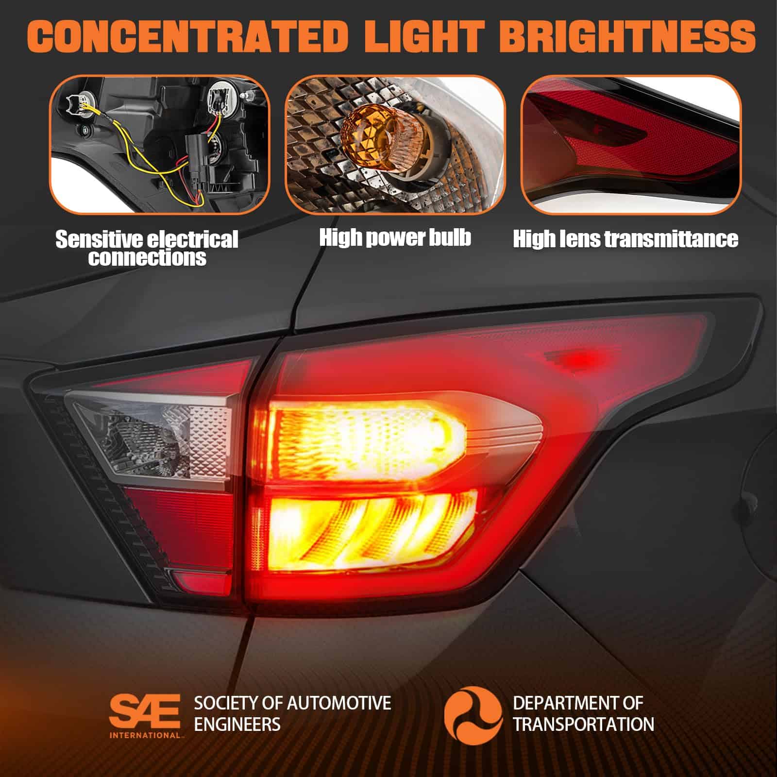 Luces traseras de Autoverve para Ford Escape 2017 2018 2019 - Imagen 5