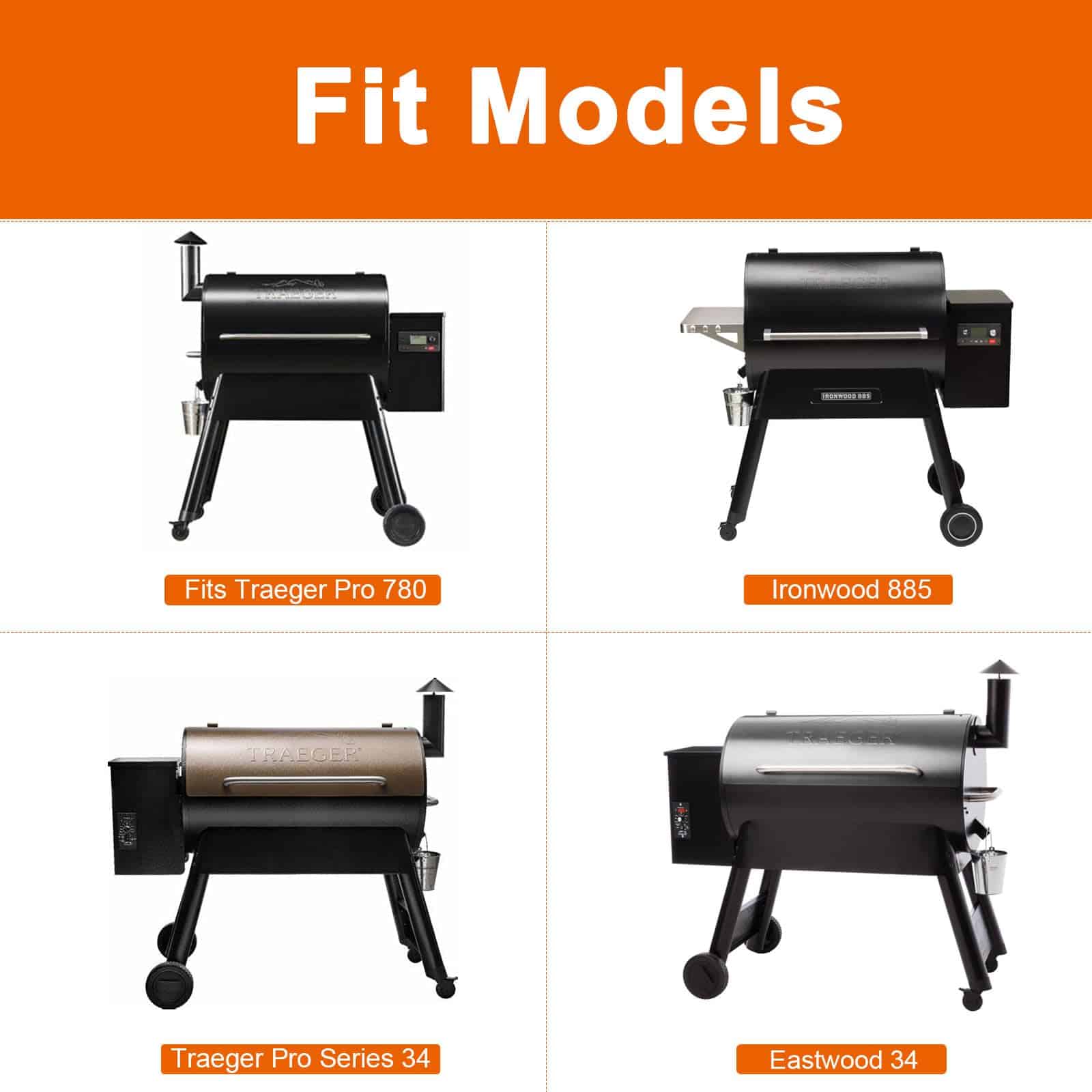 Estante de Almacenamiento Ajustable para Barbacoas Traeger - Imagen 4
