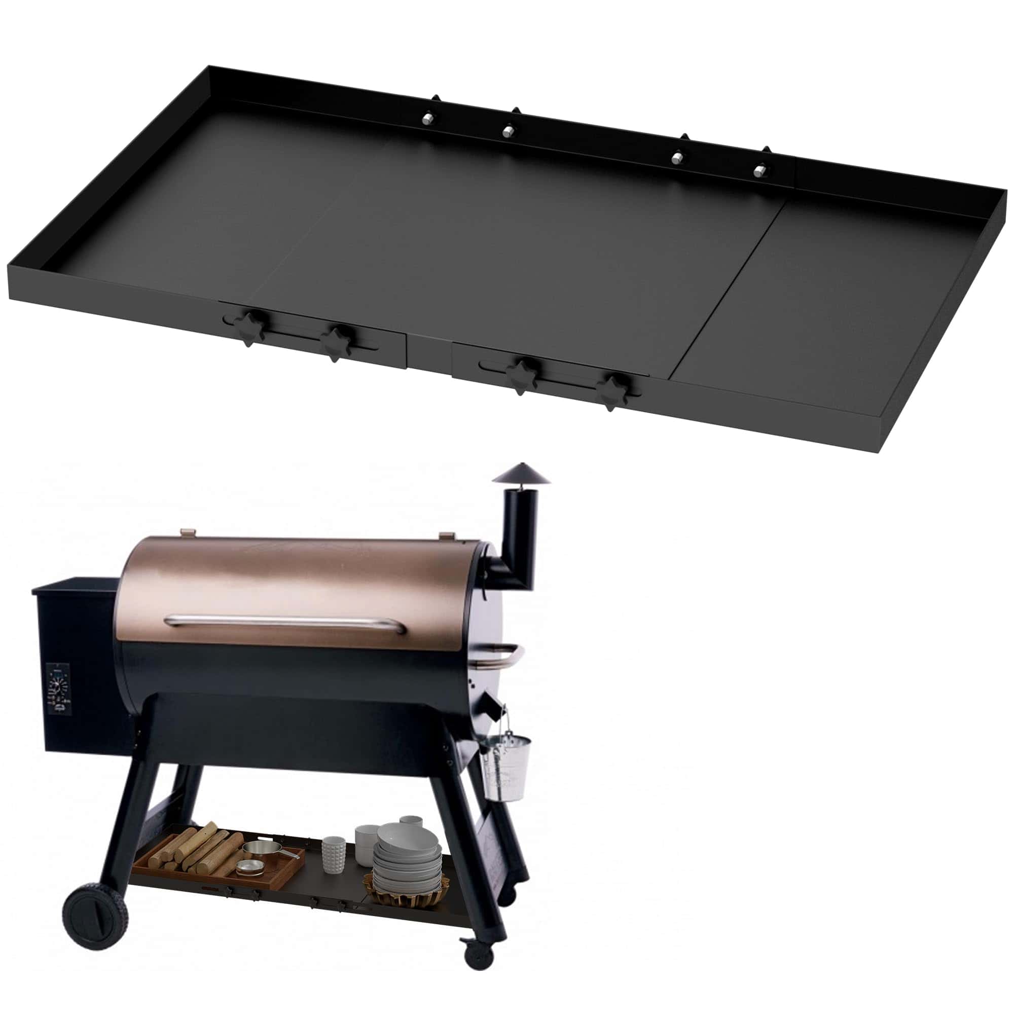 Estante de Almacenamiento Ajustable para Barbacoas Traeger