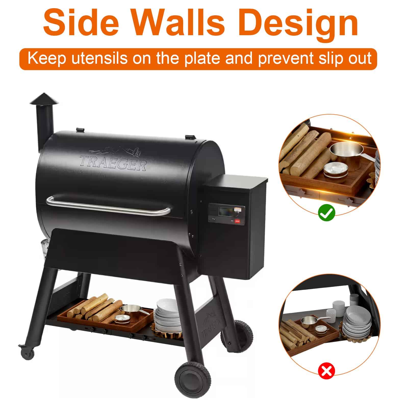 Estante de Almacenamiento Ajustable para Barbacoas Traeger - Imagen 6