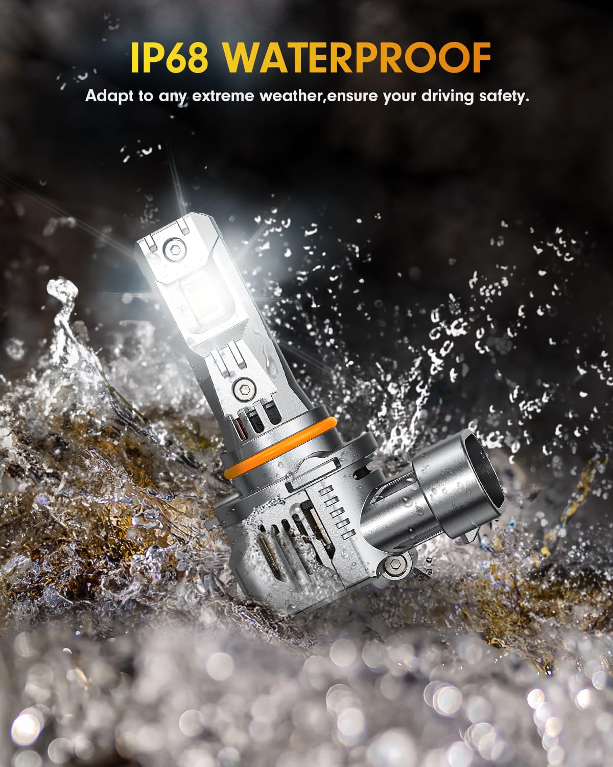 Combo de bombillas FAHREN mejoradas 9005 9006, 80,000LM - Imagen 6