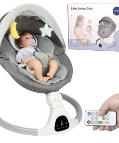 Columpio Eléctrico para Bebés JFOVMCYG, con Control Remoto