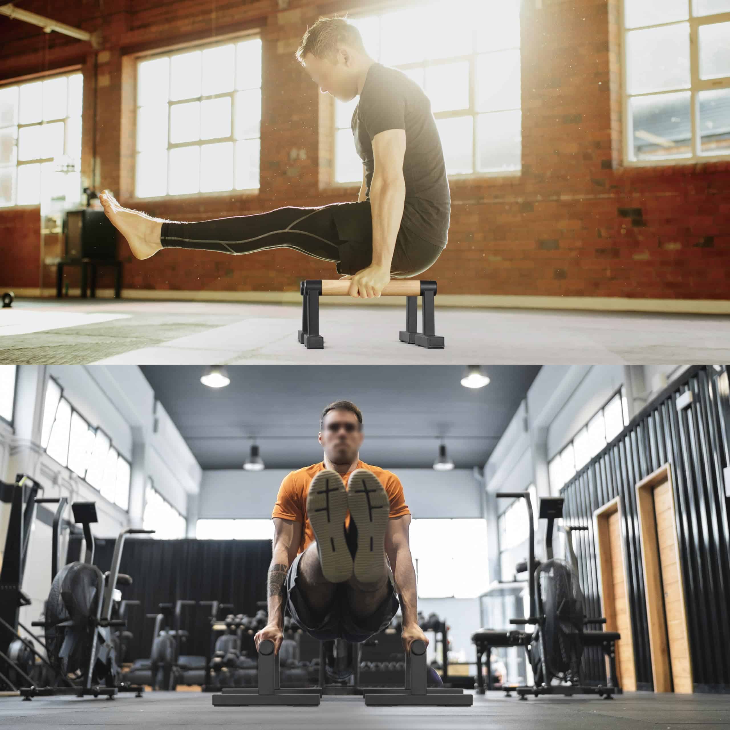 Barras de Madera en Forma de T para Levantarse del Suelo, - Imagen 7