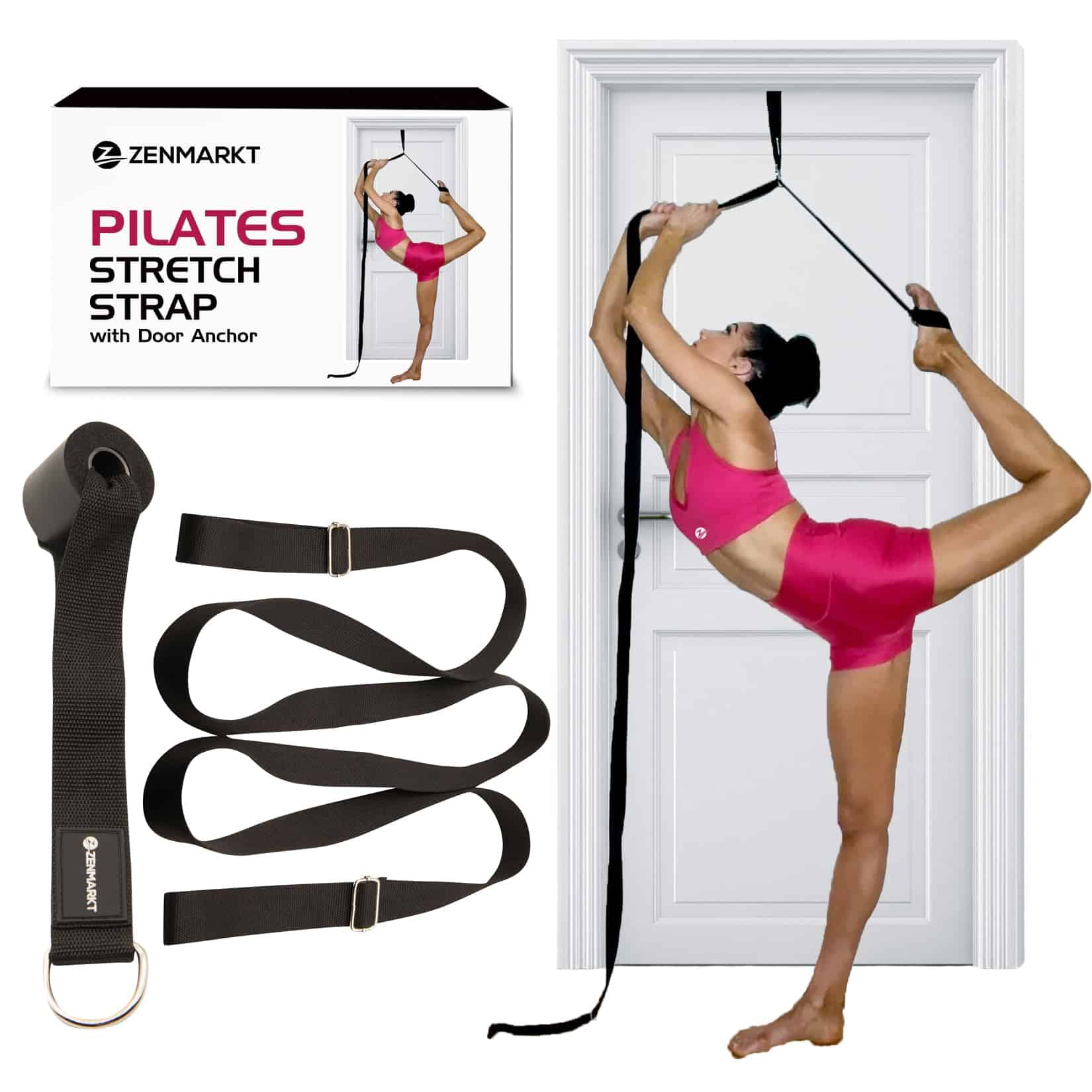 Correa de Estiramiento de Pilates con Ancla de Puerta -