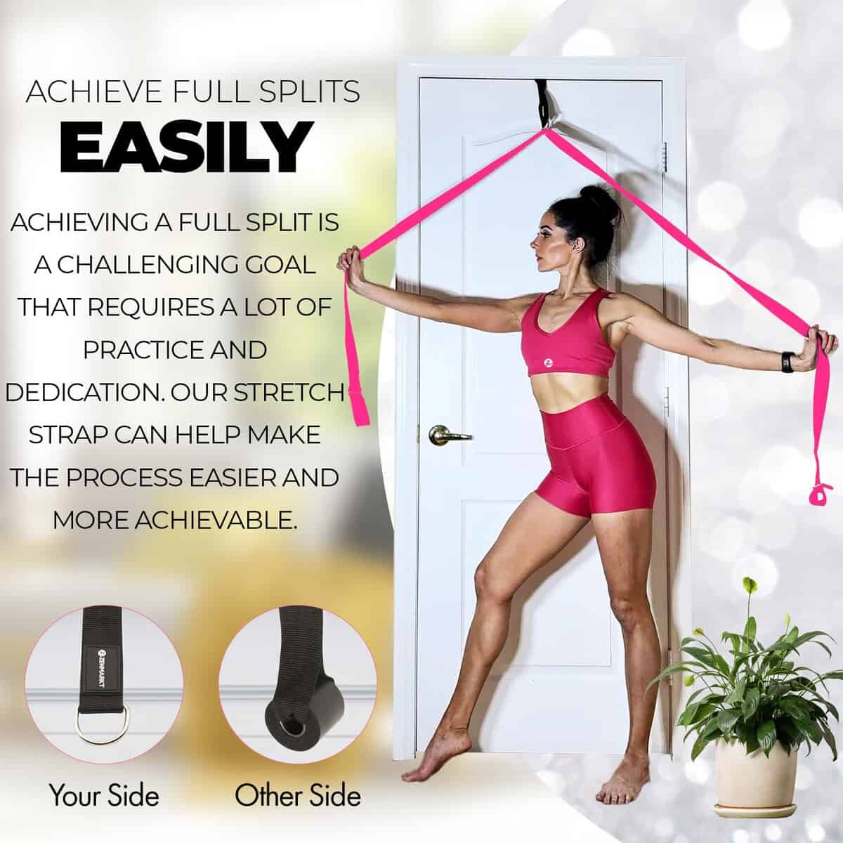 Correa de Estiramiento de Pilates con Anclaje de Puerta - - Imagen 7